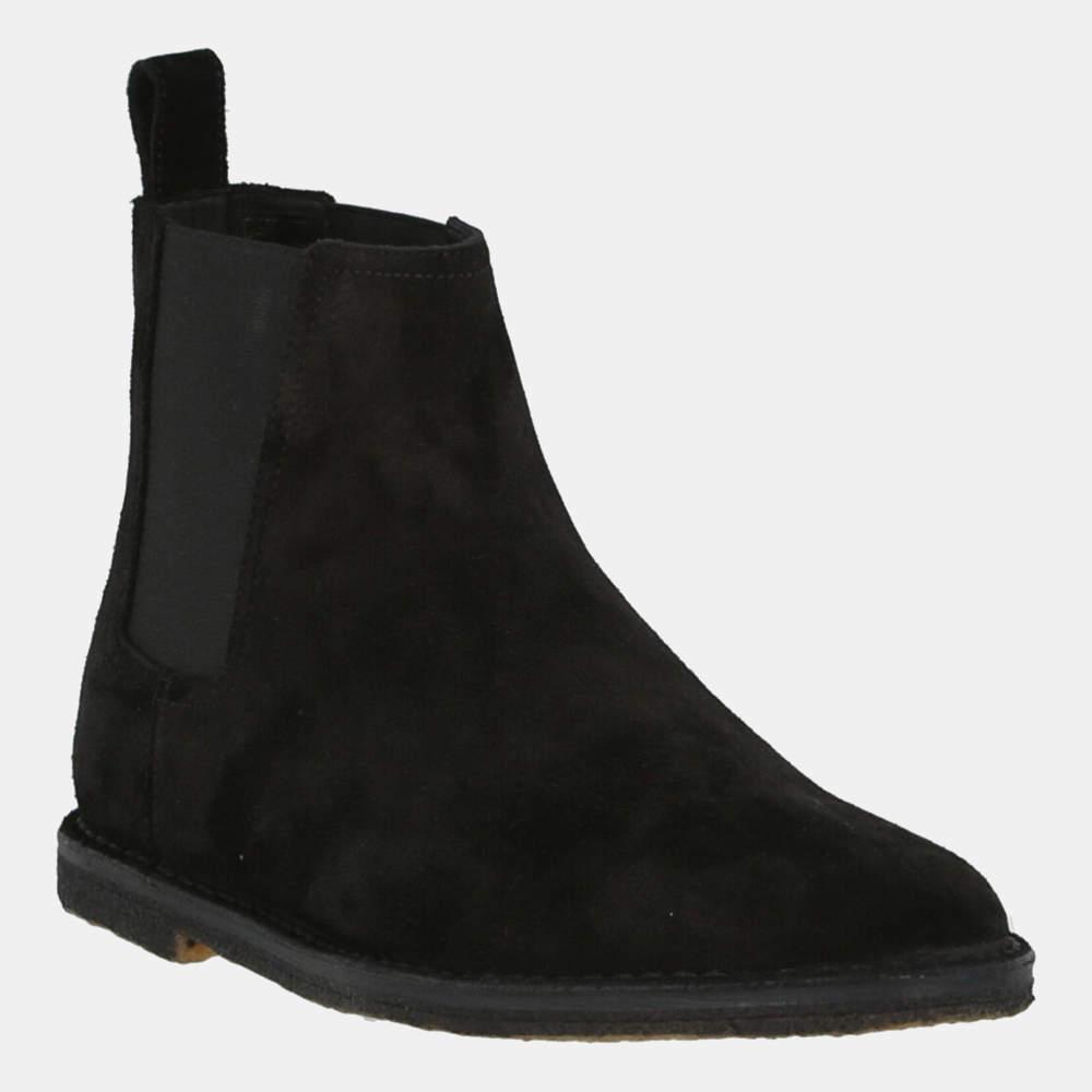 商品[二手商品] Yves Saint Laurent|Saint Laurent Paris Black Suede  Oran Chelsea Boots Size IT 41.5,价格¥4193,第4张图片详细描述