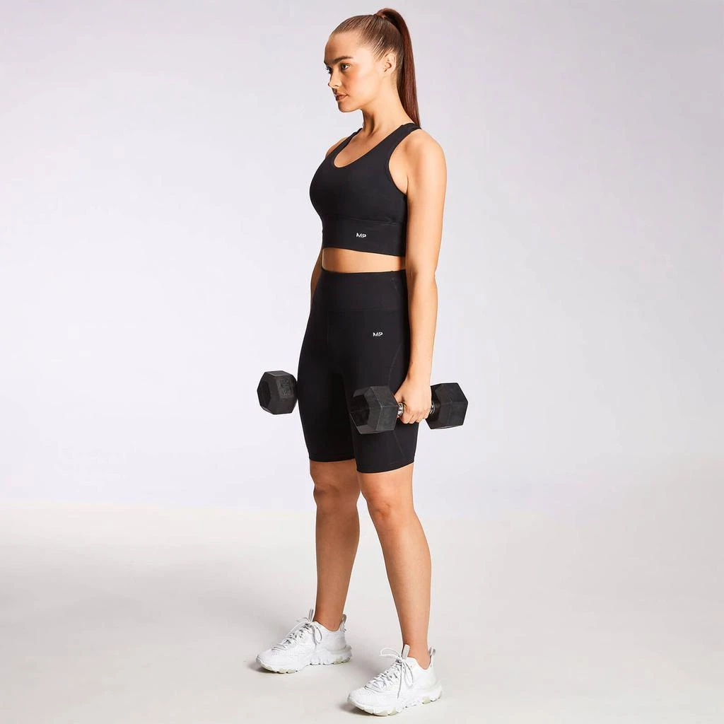 商品Myprotein|MP Women's Power Longline Sports Bra - Black,价格¥133,第3张图片详细描述
