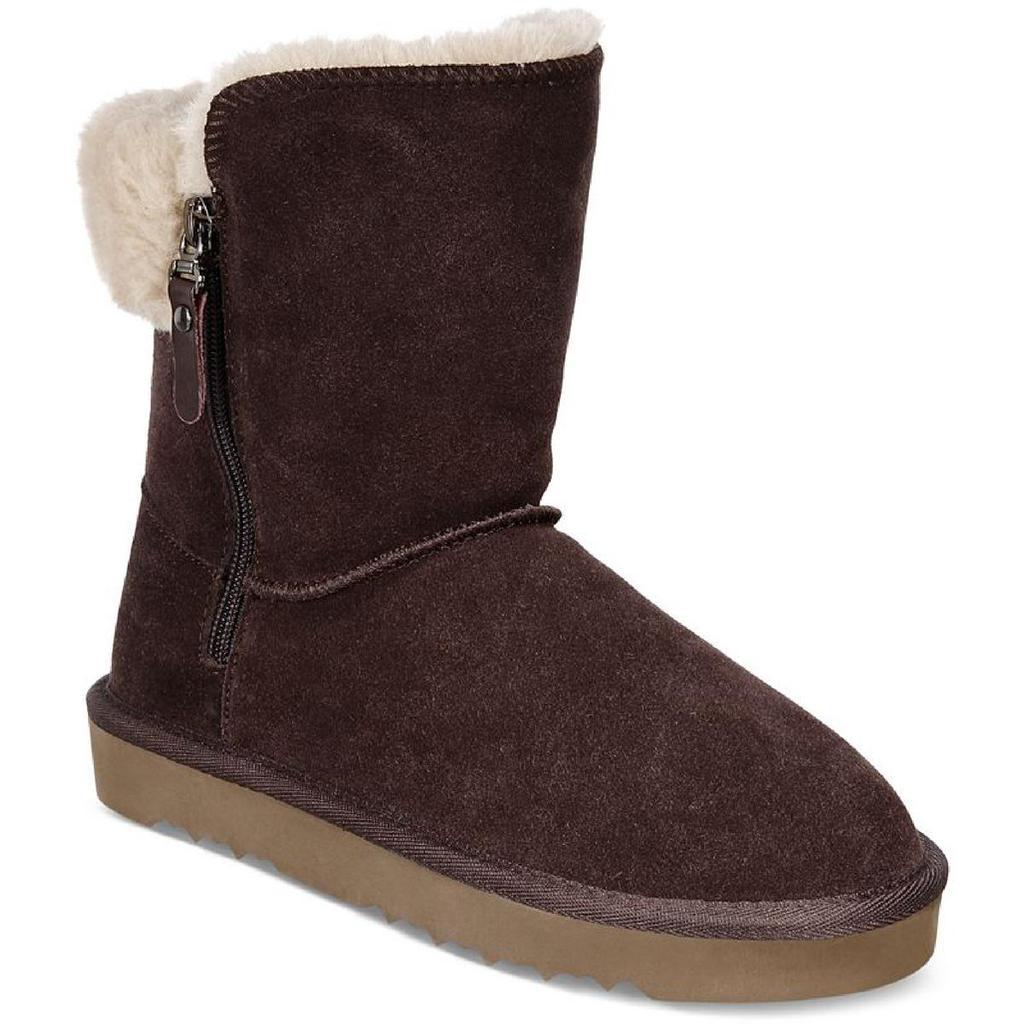 商品Style & Co|Style & Co. Womens Leather Ankle Winter & Snow Boots,价格¥364-¥408,第5张图片详细描述