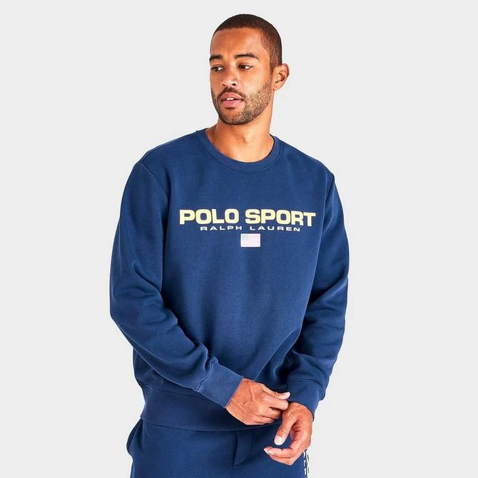 商品Ralph Lauren|Men's Ralph Lauren Polo Sport Fleece Crewneck Sweatshirt,价格¥301,第3张图片详细描述