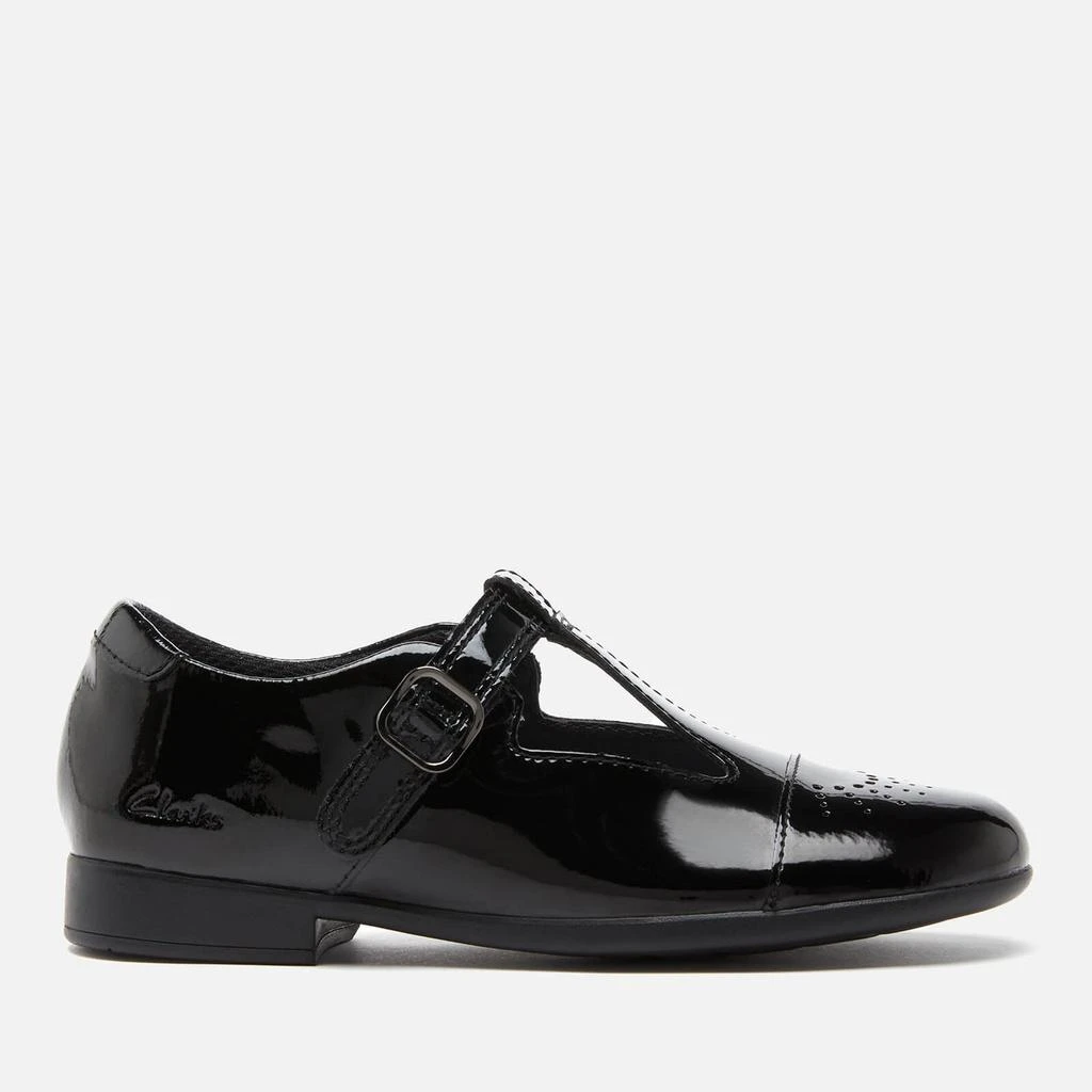 商品Clarks|Clarks Kids' Scala Spirit School Shoes - Black Pat,价格¥170,第1张图片