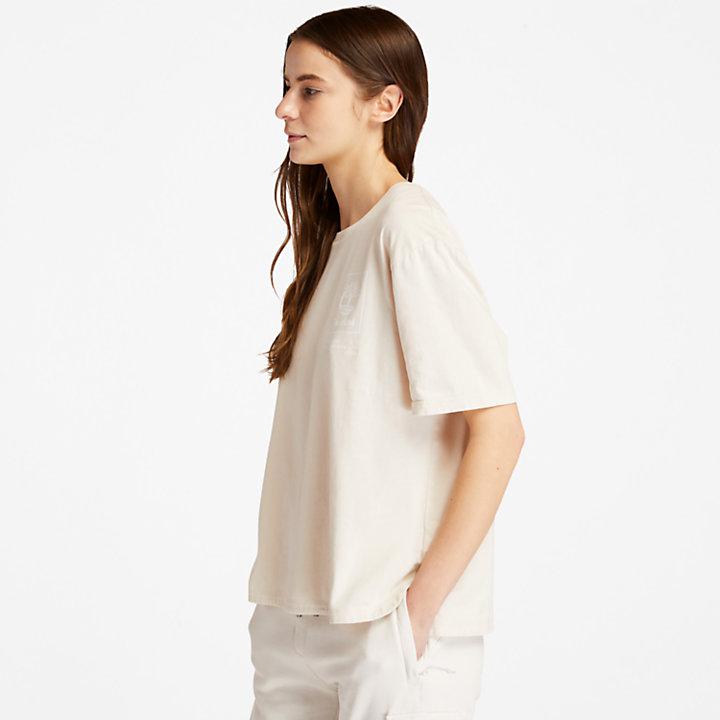 Organic Cotton Utility T-shirt for Women in White商品第4张图片规格展示