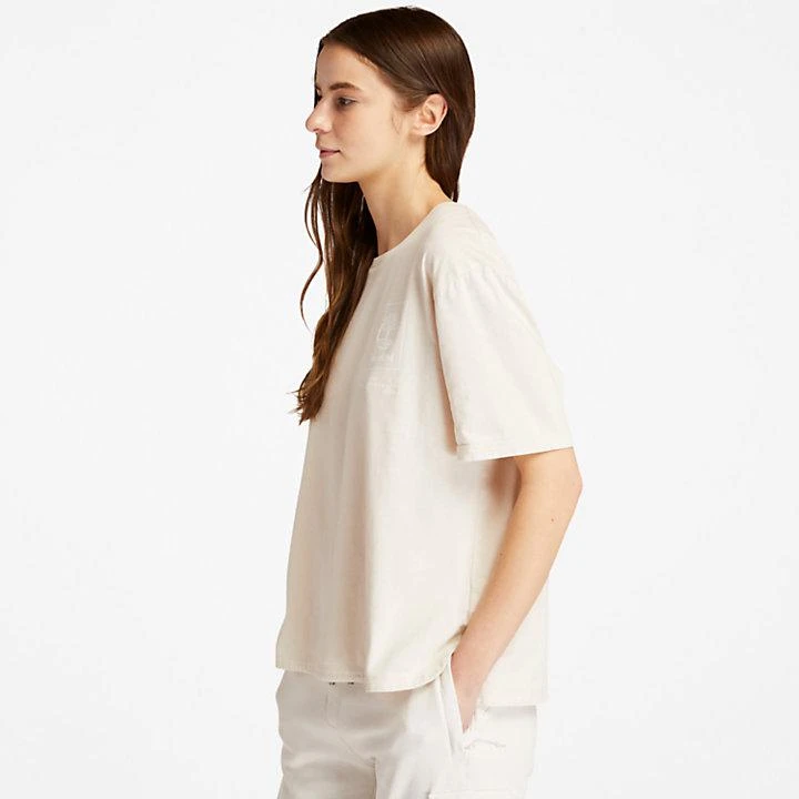 商品Timberland|Organic Cotton Utility T-shirt for Women in White,价格¥220,第4张图片详细描述