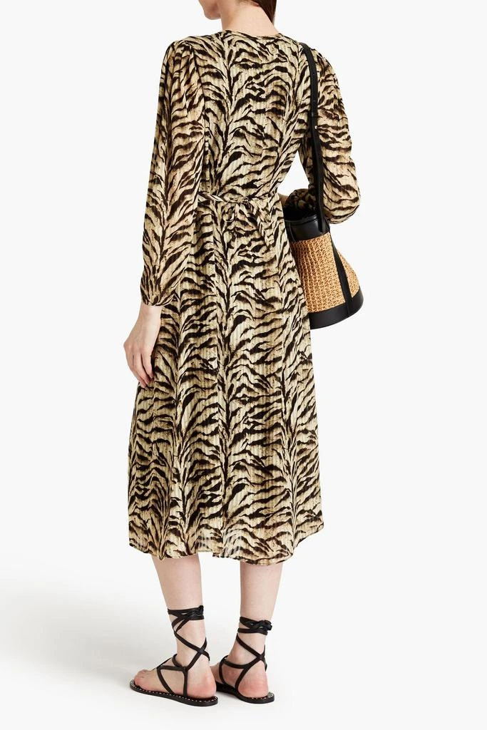 商品ba&sh|Imany tiger-print jacquard midi dress,价格¥1103,第3张图片详细描述