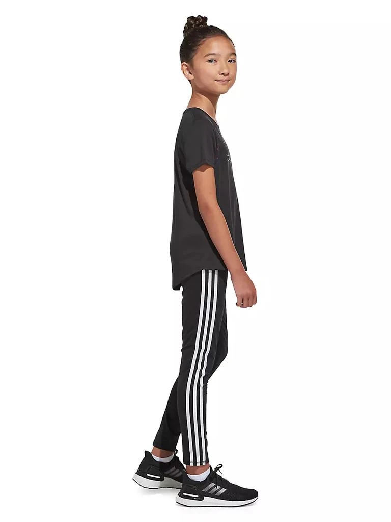 商品Adidas|Little Girl's & Girl's 3-Stripe Logo Leggings,价格¥124,第4张图片详细描述