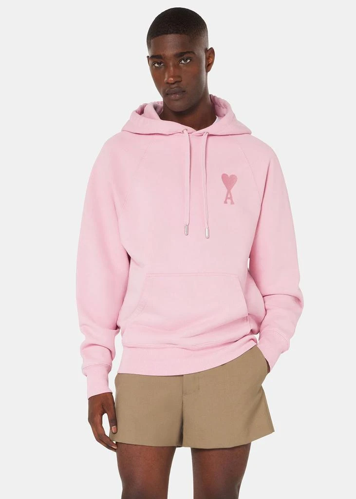 商品AMI|AMI Alexandre Mattiussi Pale Pink Ami De Coeur Hoodie,价格¥2070,第2张图片详细描述