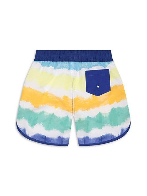 Little Boy's Colorblock Swim Trunks商品第2张图片规格展示