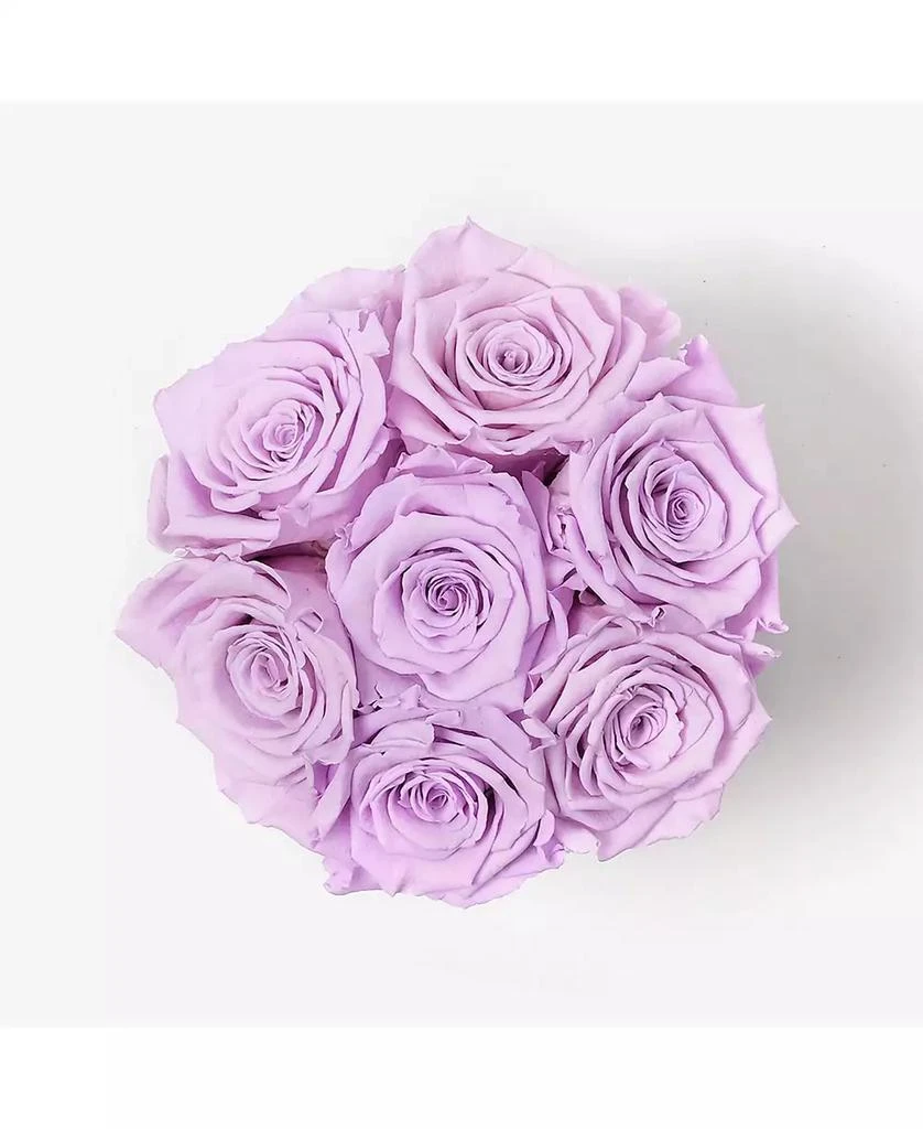 商品Infinity Roses|Round Box of 7 Lavender Real Roses Preserved To Last Over A Year,价格¥1042,第3张图片详细描述