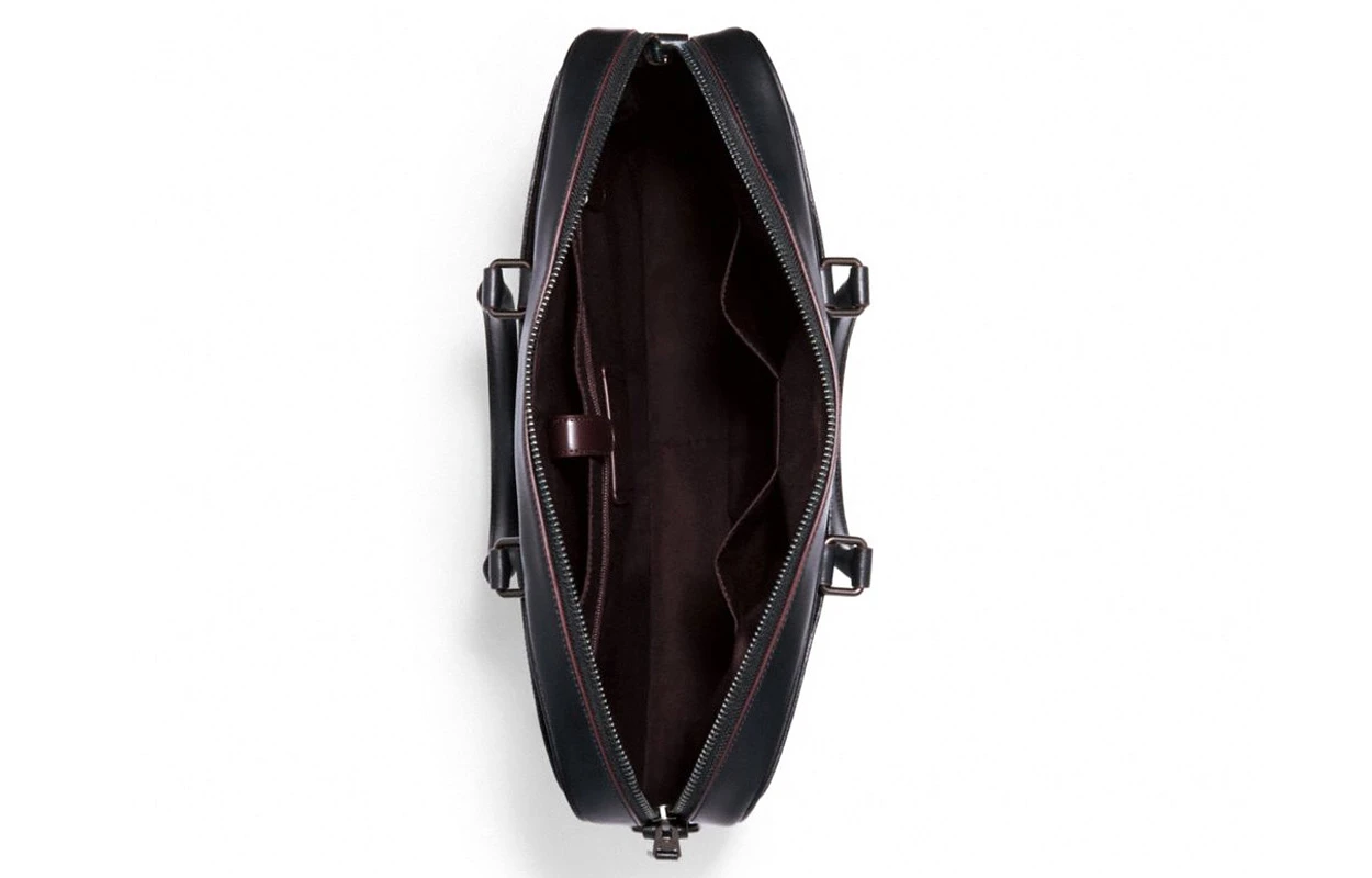 商品[国内直发] Coach|蔻驰 Beckett 37 双C纹印花 PVC 公文包手提包 大号 男款 黑色,价格¥3428,第5张图片详细描述