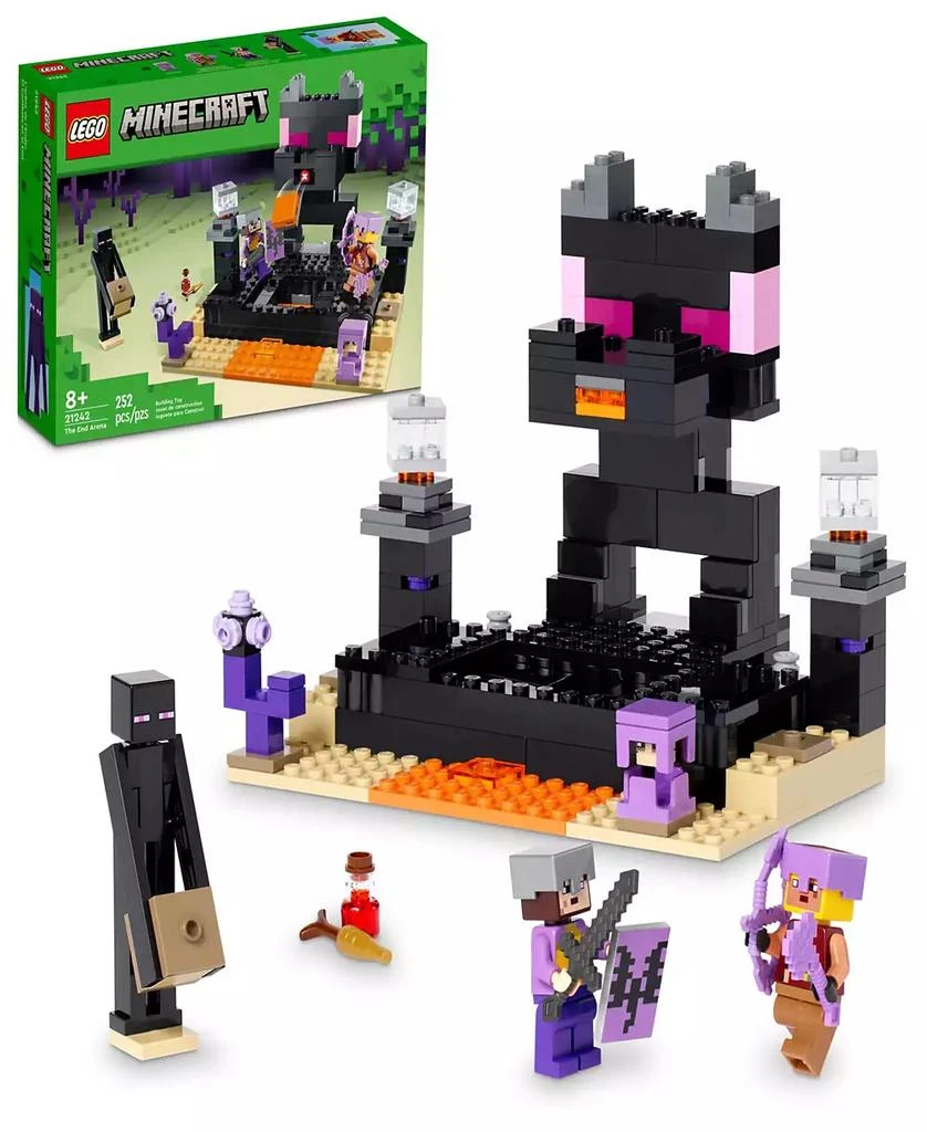 商品LEGO|Minecraft The End Arena 21242 Toy Building Set with End Warrior, Dragon Archer, Enderman and Shulke Figures,价格¥149,第1张图片