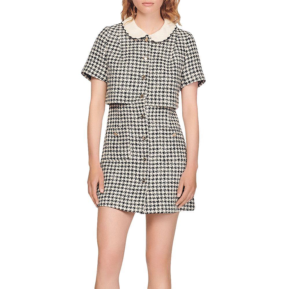 Faustina Houndstooth Mini Dress商品第1张图片规格展示