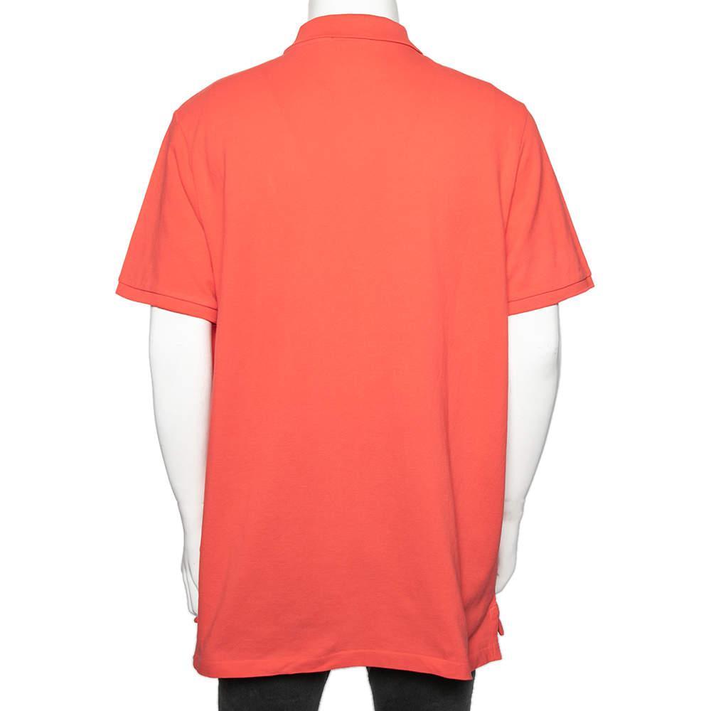 商品[二手商品] Ralph Lauren|Polo Ralph Lauren Pink Cotton Pique Classic Fit Polo T-Shirt XL,价格¥782,第5张图片详细描述
