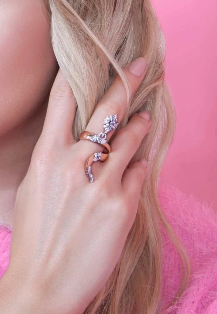 商品Yeprem|Pink Strada Ring in 18-Karat Yellow Gold and Diamonds,价格¥57644,第2张图片详细描述