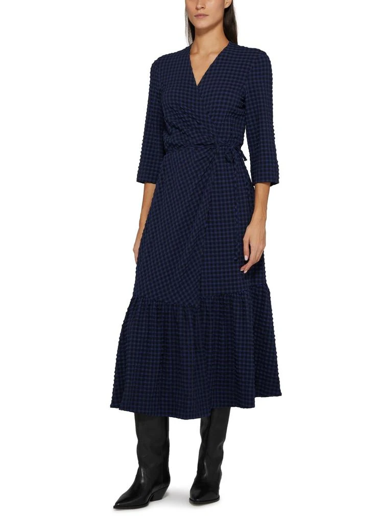商品Ganni|Seersucker 中长款连衣裙,价格¥2701,第2张图片详细描述