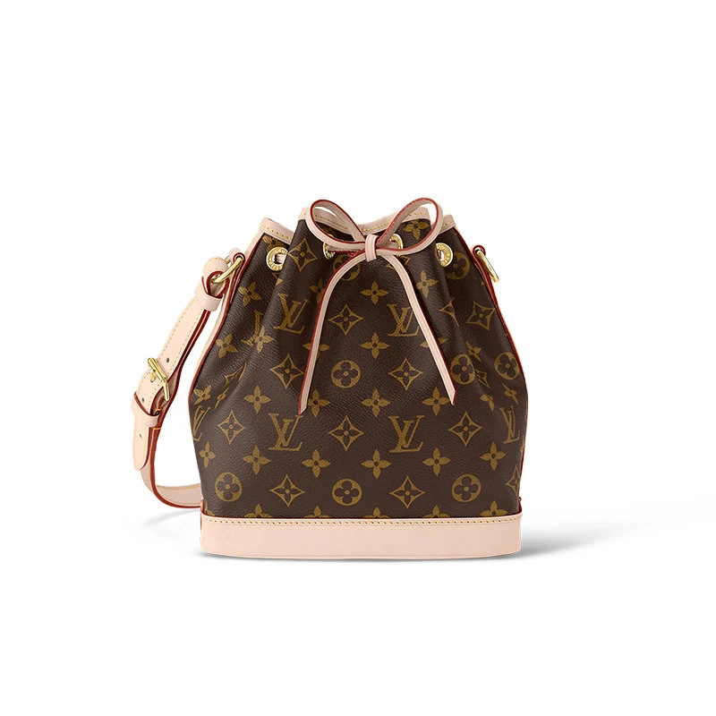 商品Louis Vuitton|【预售3-7天】LV路易威登 NOÉ BB系列 经典款 女士棕色老花帆布配皮单肩水桶包M40817,价格¥13561,第1张图片