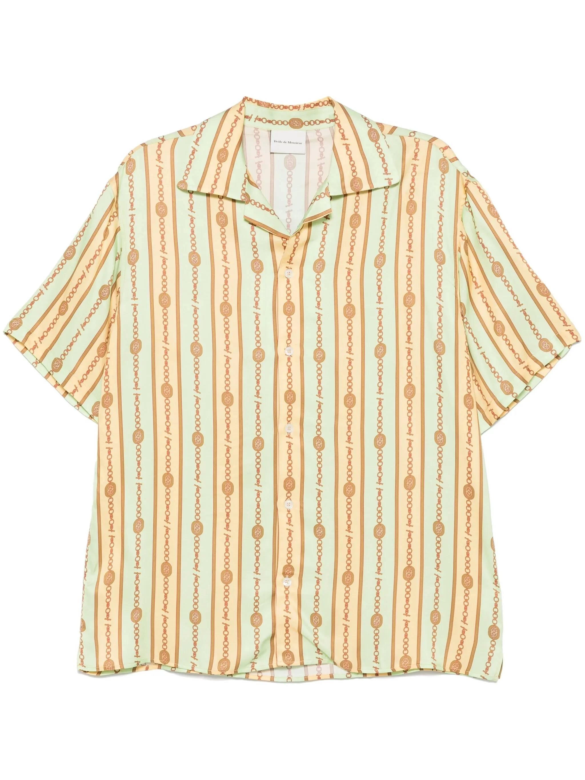 商品【商品预售7天发货】 Drôle de Monsieur|Drôle de Monsieur 男士衬衫 GSH204VI016LGN 花色,价格¥1183,第1张图片