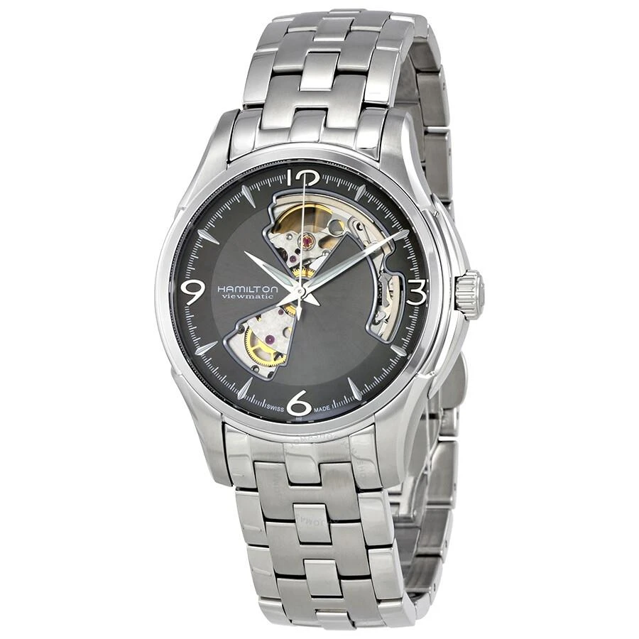 商品Hamilton|Jazzmaster Open Heart Grey Dial Men's Watch H32565185,价格¥5353,第1张图片