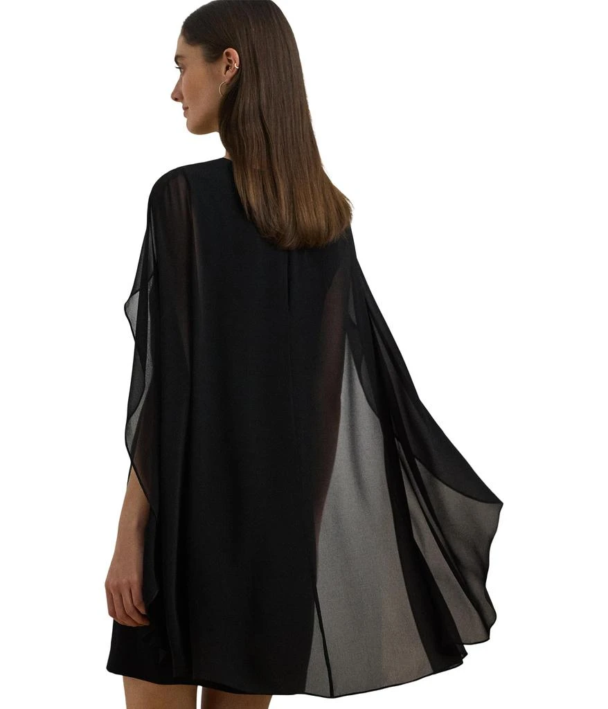商品Ralph Lauren|Cape Georgette Cocktail Dress,价格¥859,第3张图片详细描述