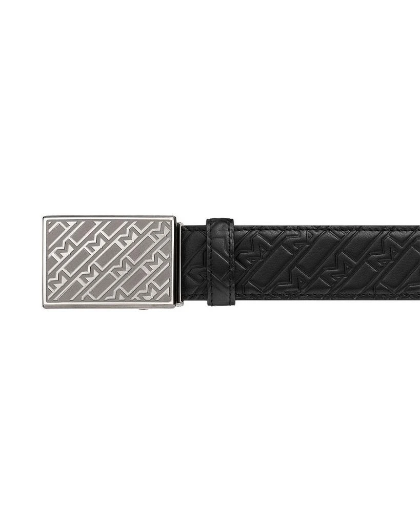 Plate Buckle Embossed Leather Belt 商品