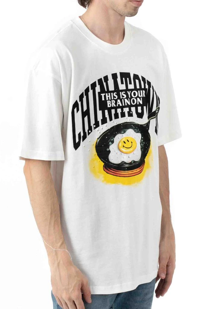 商品Market|Smiley Brain On Fried T-Shirt - White,价格¥100,第2张图片详细描述