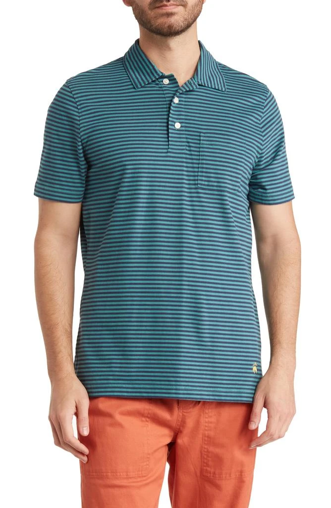 商品Brooks Brothers|Feeder Stripe Cotton Polo,价格¥213,第1张图片