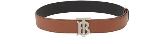 商品Burberry|交织字母图案双面皮革腰带,价格¥2913,第1张图片