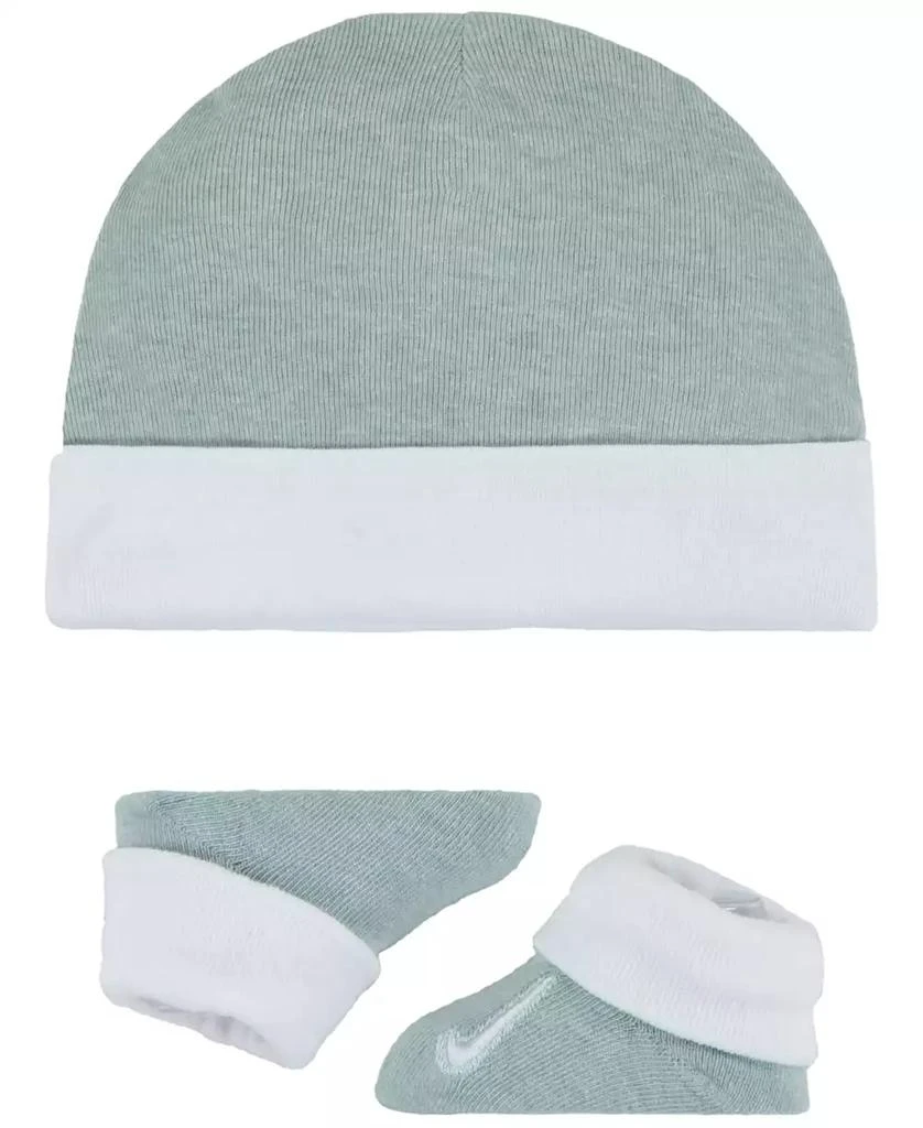 商品NIKE|Baby Boys or Baby Girls Swoosh Hat and Booties, 2 Piece Set,价格¥85,第2张图片详细描述