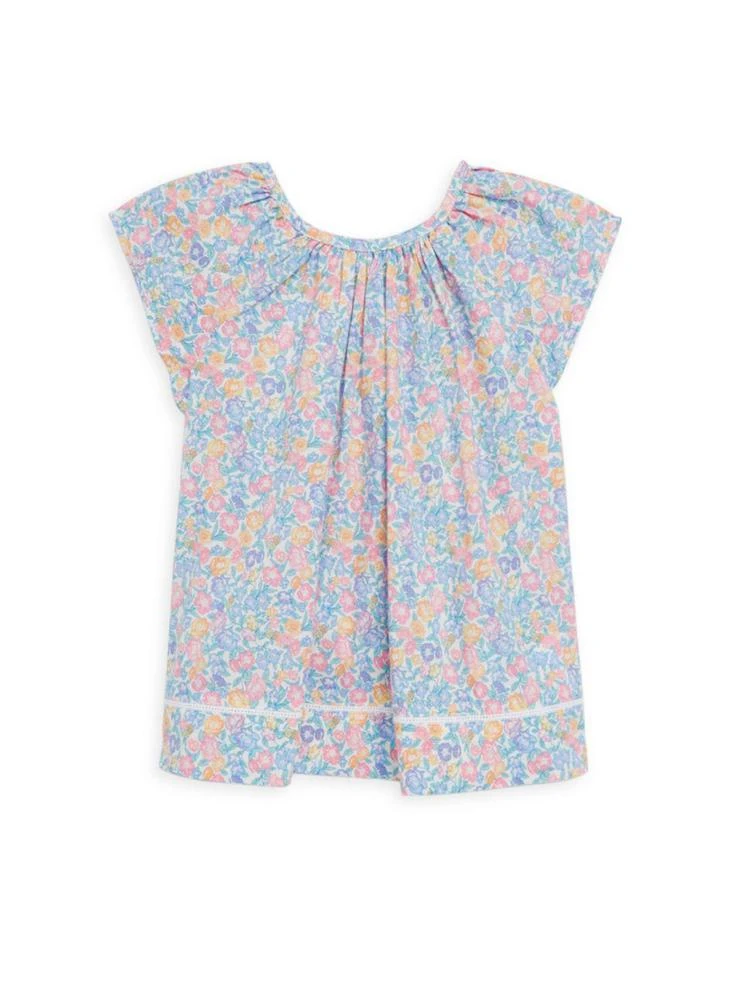商品Ralph Lauren|Toddler's, Little Girl's & Girl's Floral Flutter-Sleeve Cotton Top,价格¥148,第1张图片