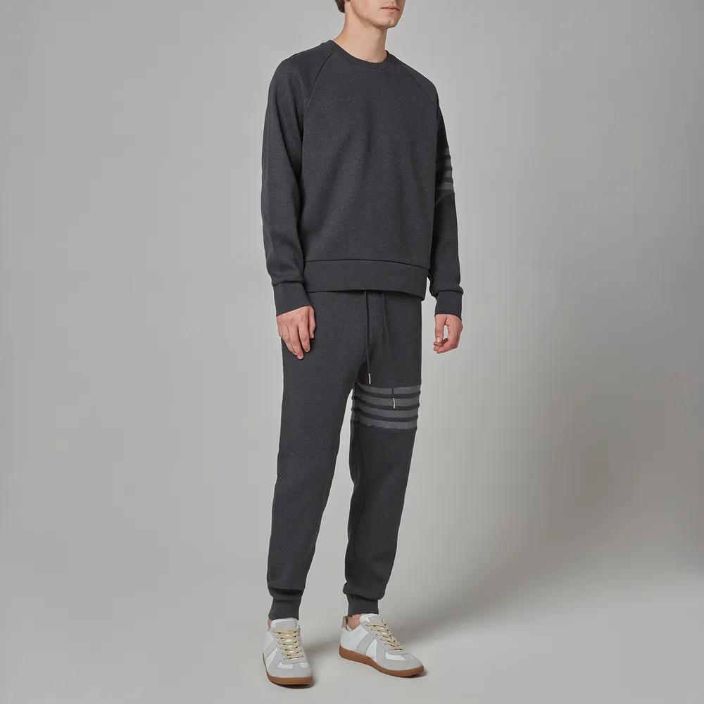 Thom Browne Men's Four-Bar Waffle Knit Sweatpants商品第2张图片规格展示