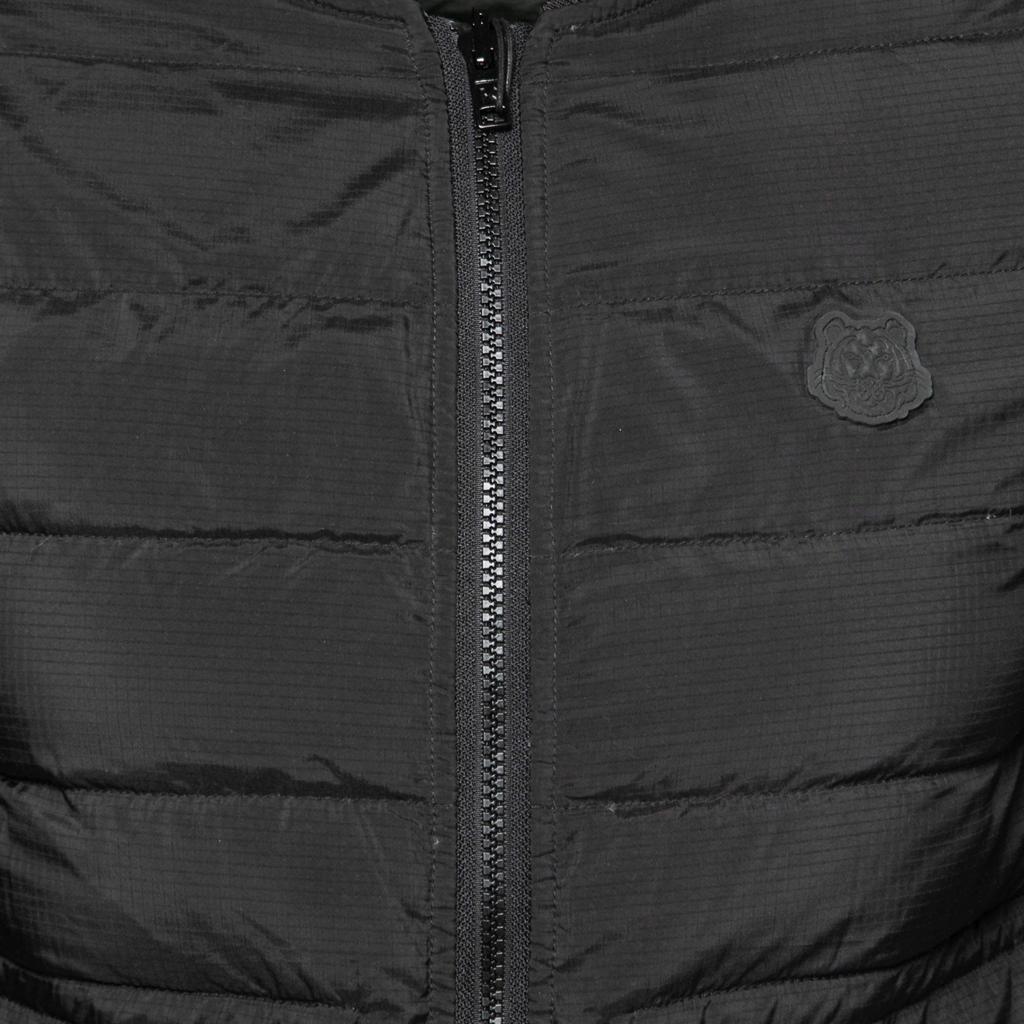 Kenzo Green & Black Synthetic Reversible Puffer Jacket XS商品第4张图片规格展示