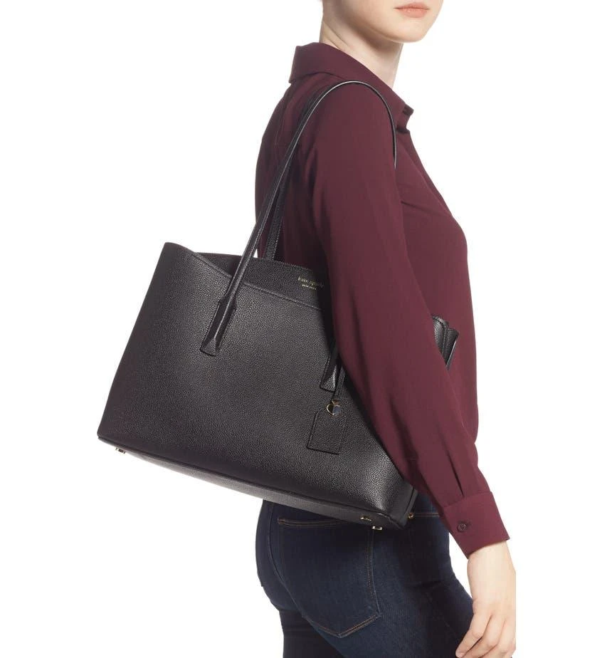 商品Kate Spade|margaux large leather work tote,价格¥1550,第2张图片详细描述