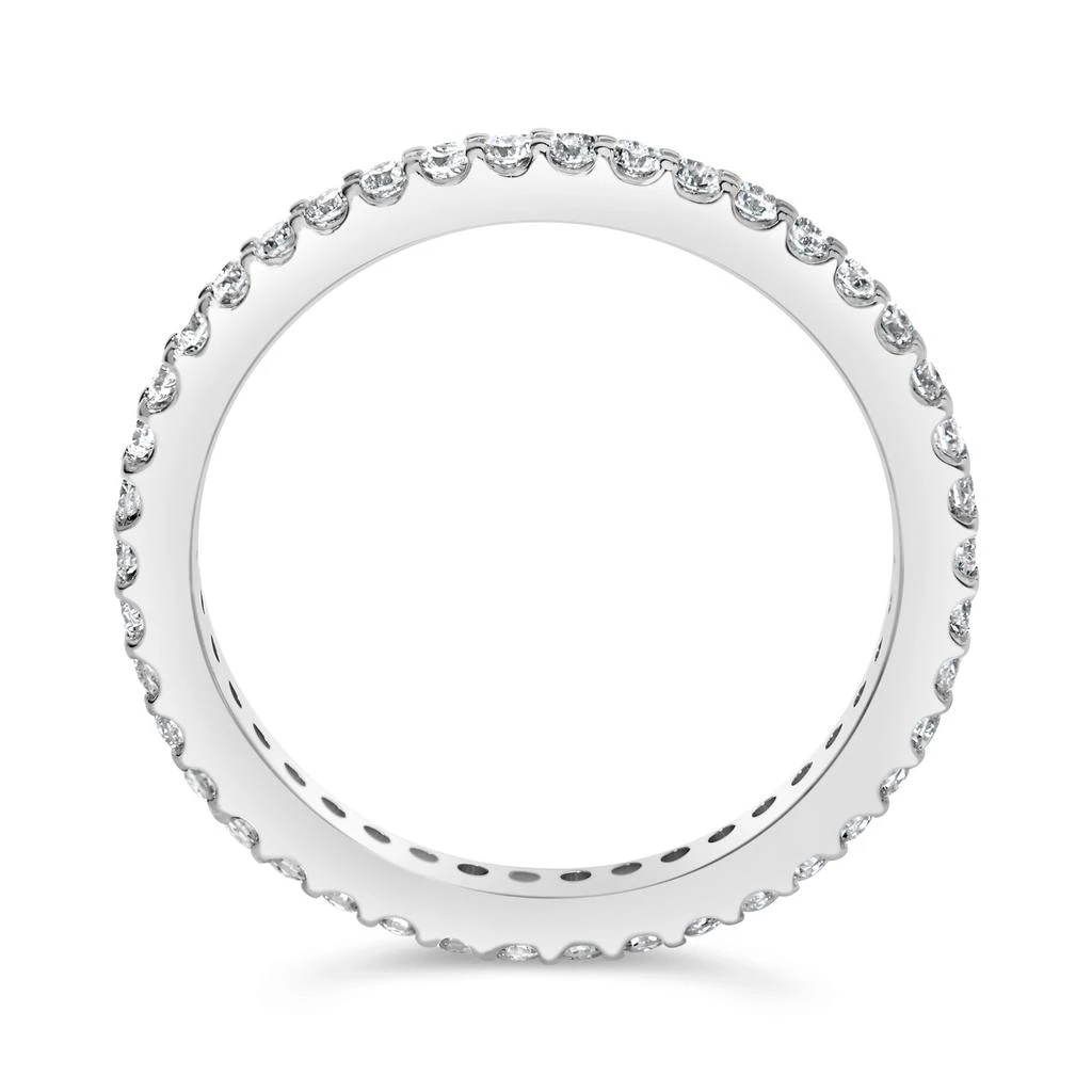 商品Haus of Brilliance|14K White Gold Shared Prong Set Round Diamond Eternity Band Ring,价格¥13008,第4张图片详细描述