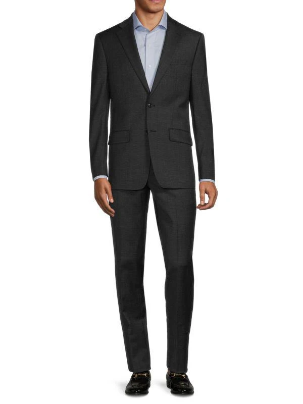 商品Calvin Klein|Houndstooth Slim Fit Wool Blend Suit,价格¥1180,第1张图片