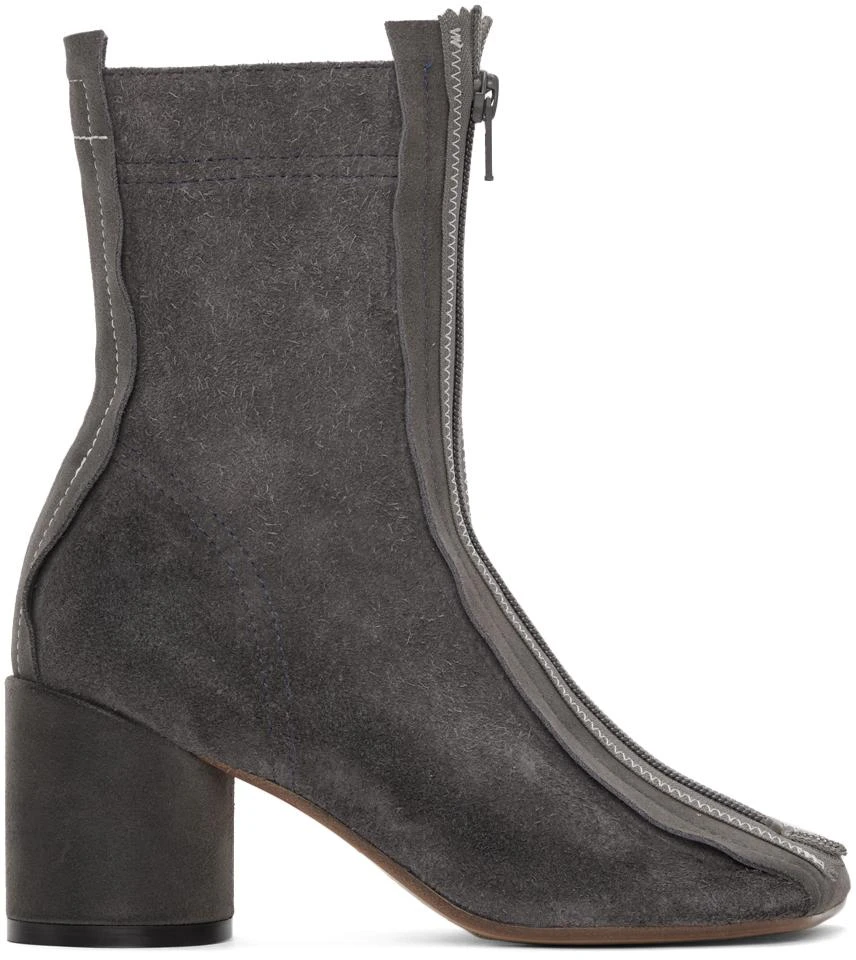 商品MAISON MARGIELA|Grey Reversed Anatomic Boots,价格¥1386,第1张图片
