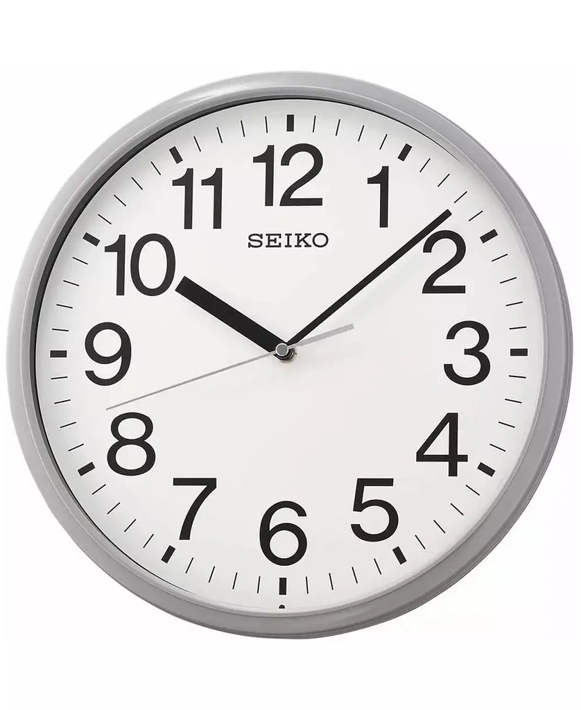 商品Seiko|Classic Gray Office Clock,价格¥207,第2张图片详细描述