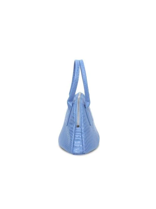 商品RHOS|Clam Tote Bag - Croco Blue,价格¥902,第5张图片详细描述