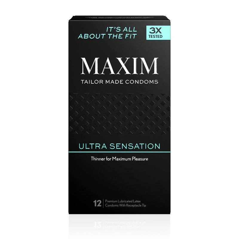 商品MAXIM|Maxim Ultra Sensation Condoms 12PK,价格¥91,第1张图片