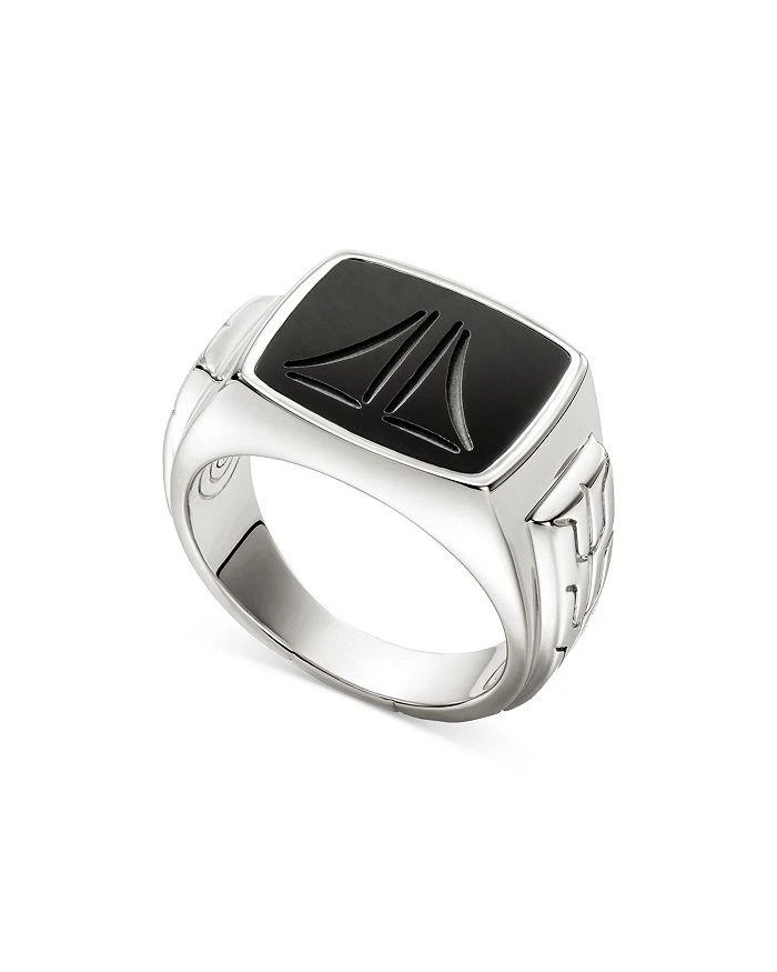 商品John Hardy|Sterling Silver Onyx Signet Ring,价格¥6807,第4张图片详细描述