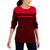 商品Karen Scott | Women's Cotton Colorblocked Sweater, Created for Macy's颜色New Red Amore