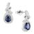 颜色: Sapphire, Macy's | Amethyst (1-1/4 ct. t.w.) & Lab-Grown White Sapphire (1/3 ct. t.w.) Swirl Drop Earrings in 14k Gold-Plated Sterling Silver (Also in Additional Gemstones)