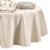 商品第3个颜色Ivory, Elrene Home Fashions | Continental Solid Texture Water and Stain Resistant Round Tablecloth, 70"