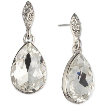 商品Givenchy | Teardrop Stone Drop Earrings 颜色Silver