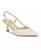 颜色: Cream - Faux Patent Leather, Nine West | Women's Rhonda Pointy Toe Tapered Heel Dress Pumps