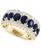 颜色: Sapphire (Yellow Gold), Effy | Effy Blue & White Sapphire Ring (3-1/2 ct. t.w.) & Diamond (1/20 ct. t.w.) in 14k White Gold. (Also available Emerald and Pink Sapphire)