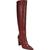 color Red Croc, Sam Edelman | Sam Edelman Womens Raakel Leather Zipper Knee-High Boots