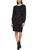 商品Calvin Klein | Womens Metallic Midi Sweaterdress颜色black