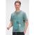 color Green, RON TOMSON | Men's Modern Print Fitted Cali T-shirt
