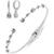 Givenchy | Silver-Tone 2-Pc. Set Stone Station Bangle Bracelet & Matching Drop Earrings, 颜色White