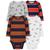 颜色: Dino/Stripes Multi, Carter's | Baby Boys Long Sleeve Bodysuits, Pack of 4