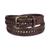 商品Tommy Hilfiger | Men's Bonded Braided Genuine Leather Belt颜色Brown